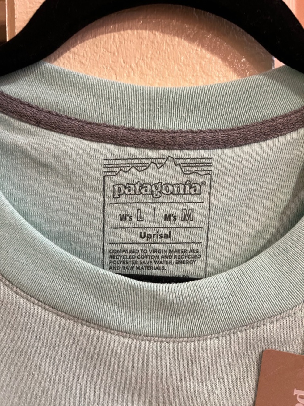 Patagonia uprisal 73 skyline crew rinsed green men med, women lg heavier warm - Picture 3 of 11